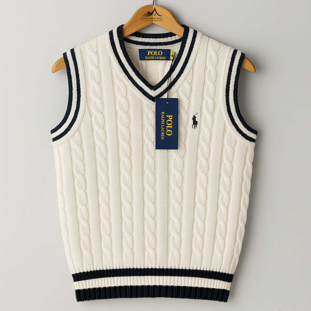 Classic Cable-Knit Sleeveless Sweater – Timeless Elegance in Every Stitch| Code-SWP18