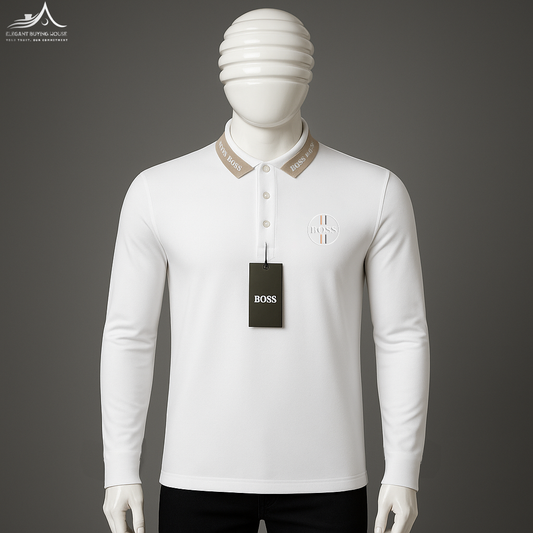 Men’s Premium Long Sleeve Polo Collection – Modern Fit, Elegant Colors| Code-SWP12