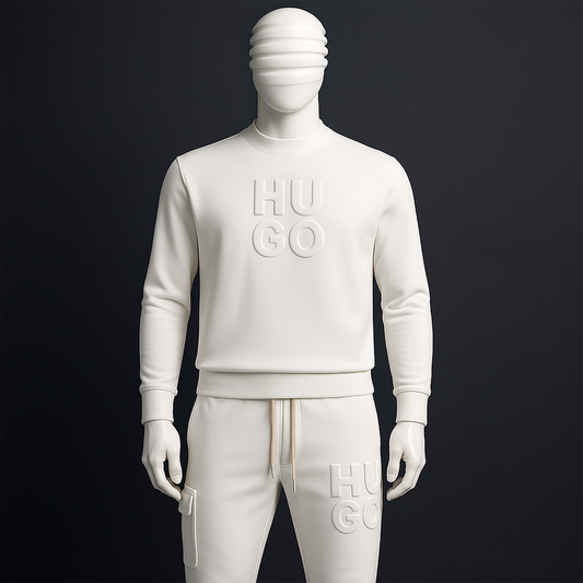 Luxury Embossed Sweatset – Bold Style & Premium Comfort| Code-SWP2