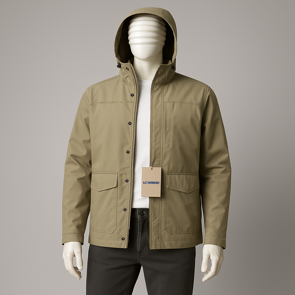 Comfort Fit Hooded Jacket with Front Flap Pockets| Code-SWP23