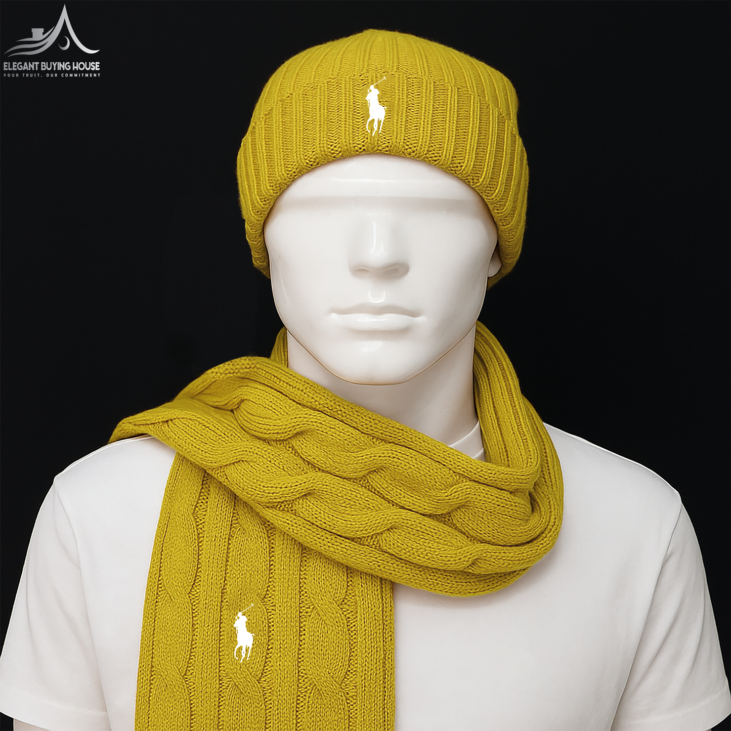 Winter Luxe Knitted Beanie & Scarf Set – Ultra-Soft, Warm & Stylish Gift Combo | Code-SWP43