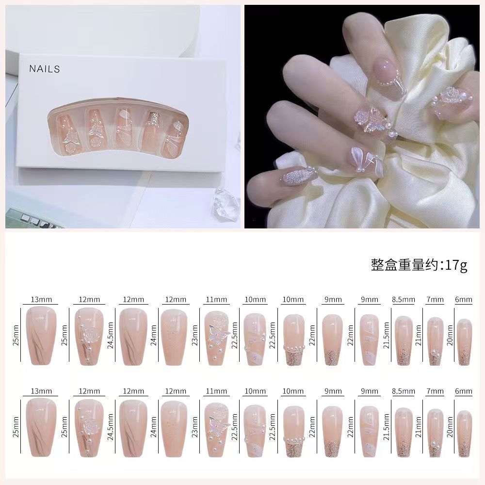 Nail polish, wearable nail, small fragrance, long T-shape, Chinese style, Ancora red, autumn and winter new style, clean and high-end feeling CD-B30 (China To Bangladesh Home Delivery)