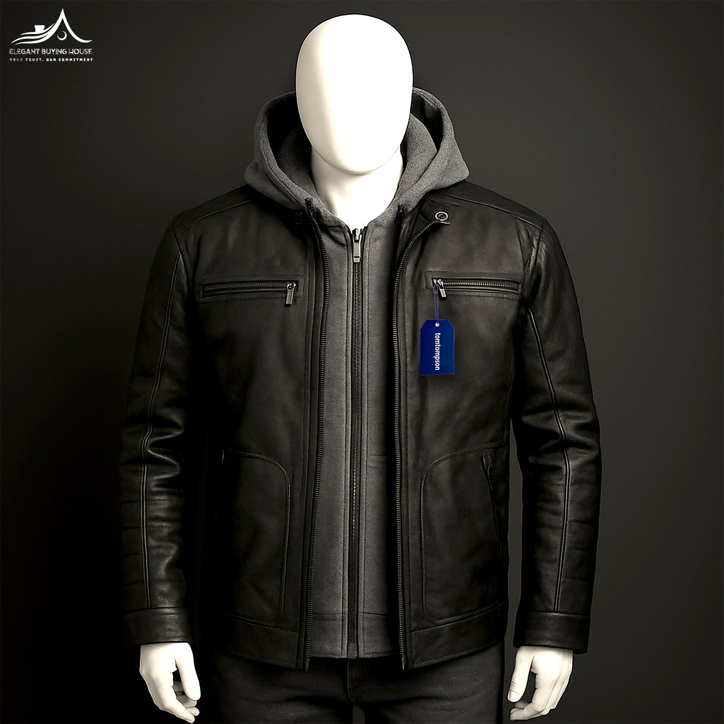 100% Genuine Leather Winter Jacket – Premium Warmth & Timeless Style|CD-WMC11