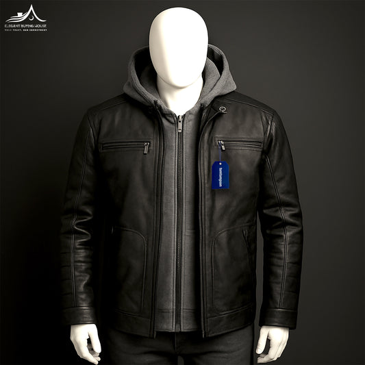 100% Genuine Leather Winter Jacket – Premium Warmth & Timeless Style|CD-WMC11