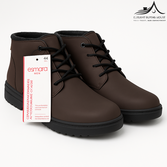Men’s Premium Leather Lace-Up Boots – Stylish Comfort for Every Season| Code-SWP11
