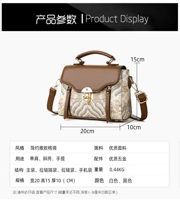 Women's handbag Whit shoulder bag cross-body CD-LHB121  (China To Bangladesh Home Delivery)