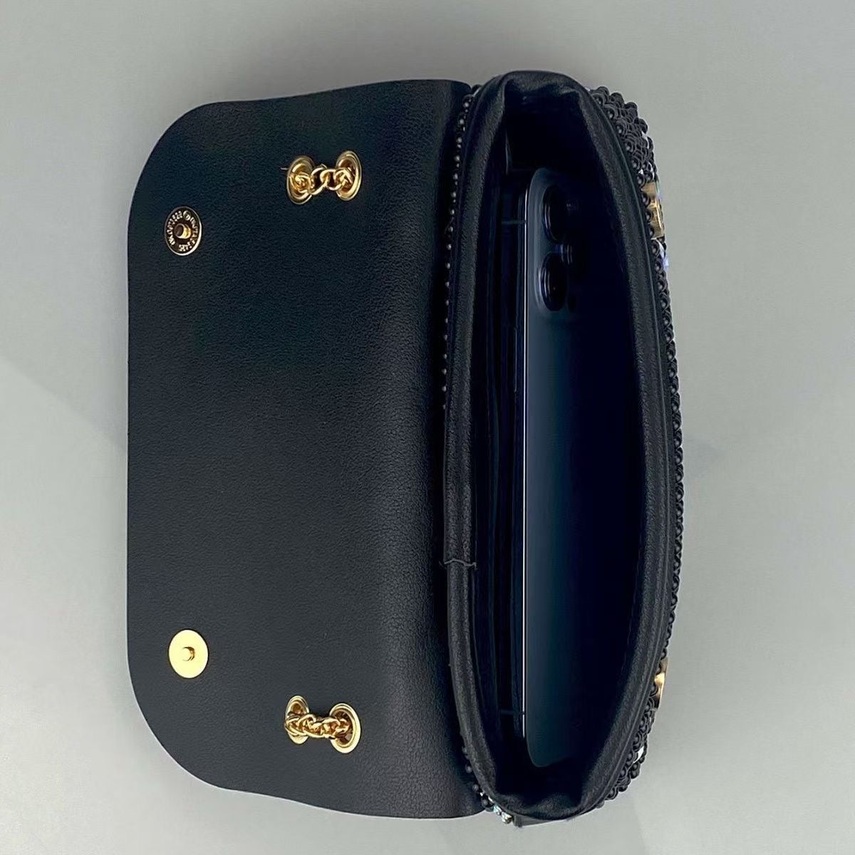 Crystal pearl shiny cross-body shoulder bag CD-LHB123  (China To Bangladesh Home Delivery)