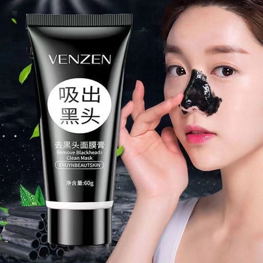 Bamboo 60 gm charcoal to remove blackheads and mites to remove pimples, deep cleaning, shrinking pores, peeling mask, nose patch for men and women CD-B5 (China To Bangladesh Home Delivery)