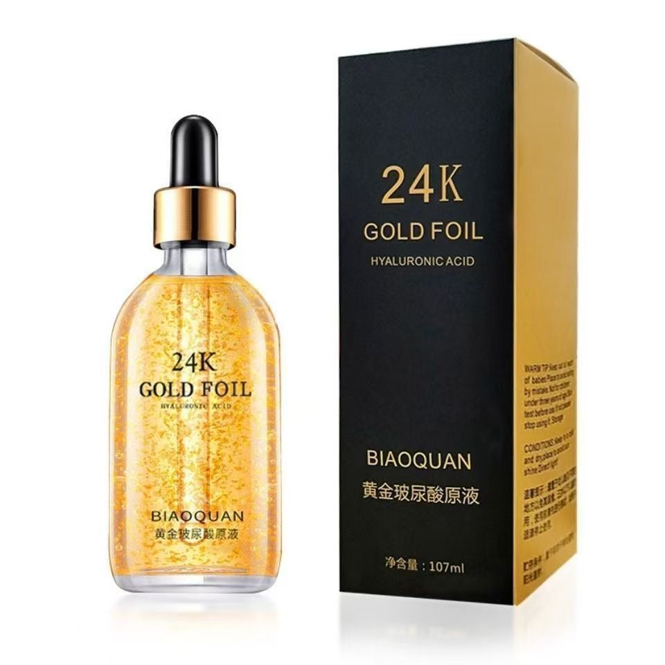 24k gold 100ml hyaluronic acid anti-wrinkle original liquid, pore-tightening essence, acne removal, hydration, whitening, anti-wrinkle essence CD-B6 (China To Bangladesh Home Delivery)