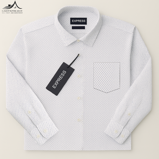 Premium White Slim Fit Formal Shirt – Elegant Everyday & Office Wear| CD-FM17
