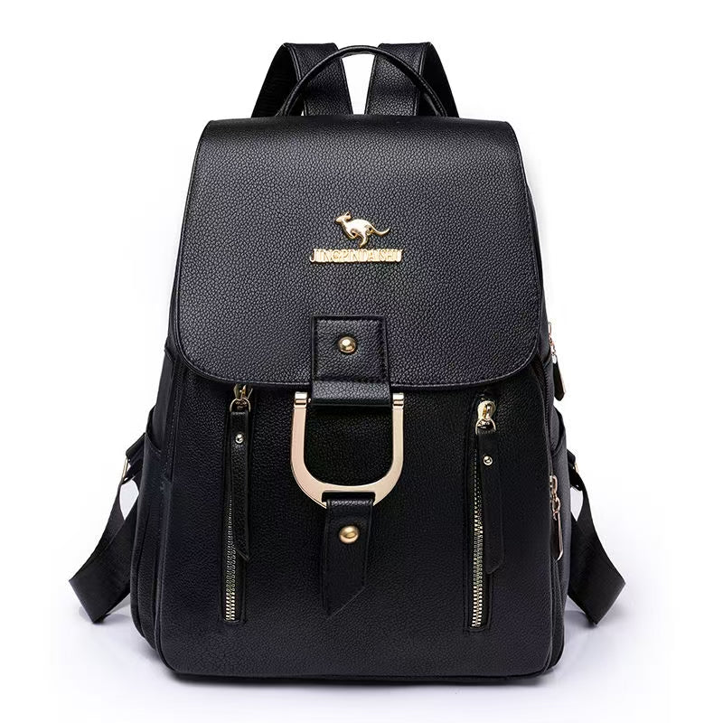 Women's  Double shoulder bag soft leather backpack fashionable casual large capacity CD-LHB72  (China To Bangladesh Home Delivery)