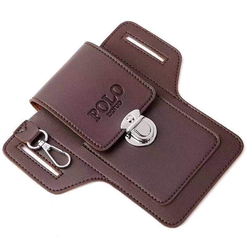Mobile phone leather case waist bag for men. CD-MF44 (China To Bangladesh Home Delivery)