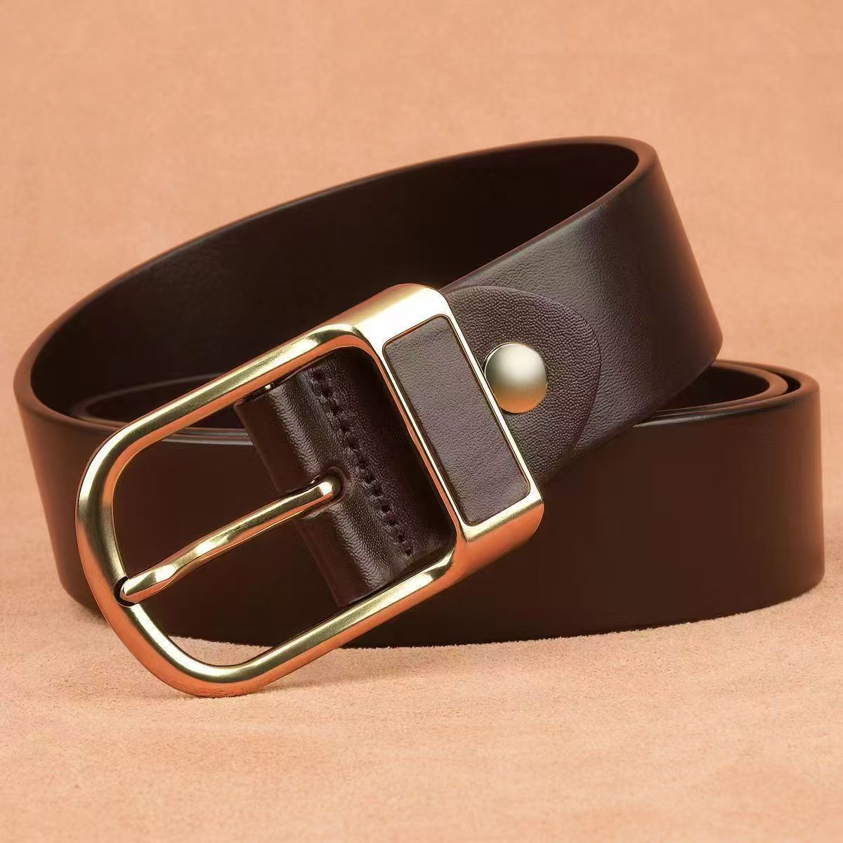 Leather casual trendy men's belt CD-MF46 (China To Bangladesh Home Delivery)