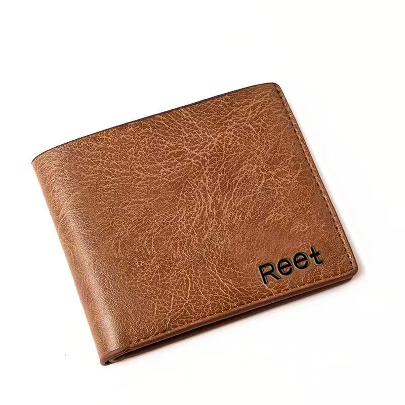 Reet Men's Leather Card Case Short Wallet CD-MF51 (China To Bangladesh Home Delivery)