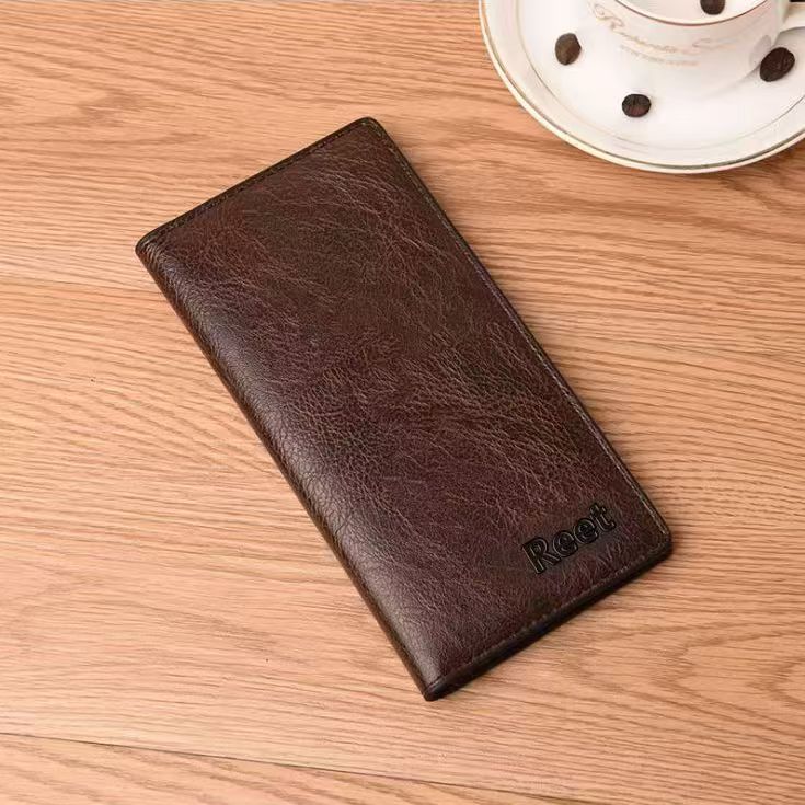 Reet Men's Leather Card Case Long Wallet CD-MF54 (China To Bangladesh Home Delivery)