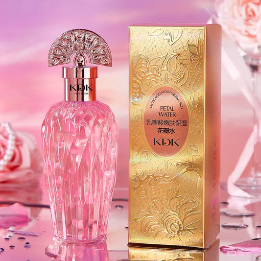KDK lactose acid soft skin moisturizing petal water Clear and smooth hydrating moisturizing petal essence soft skin toner 250 ml  CD-B66 (China To Bangladesh Home Delivery)