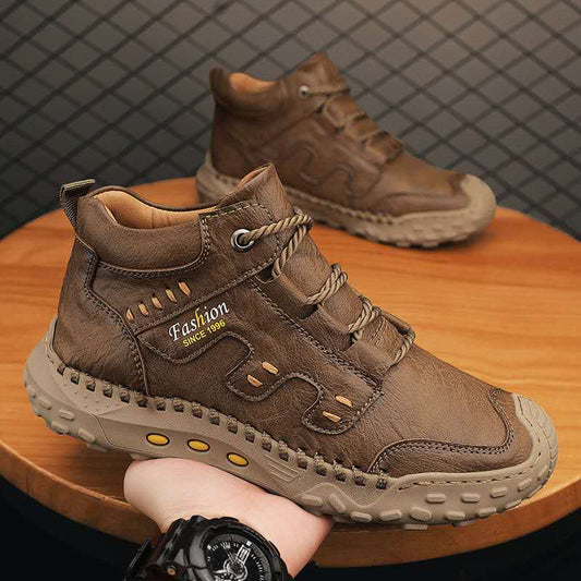 Export to Italy genuine leather men's boot. CD-SN248 (China To Bangladesh Home Delivery)