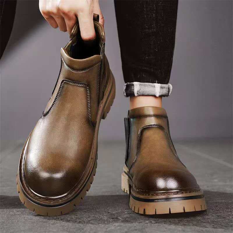 Leather boots for men. CD-SN291 (China To Bangladesh Home Delivery)