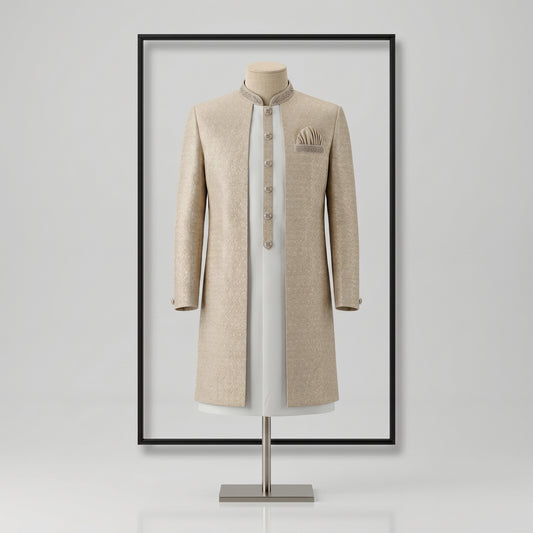Classic Embroidered Sherwani for Wedding & Royal Occasion Wear | CD-WWS4