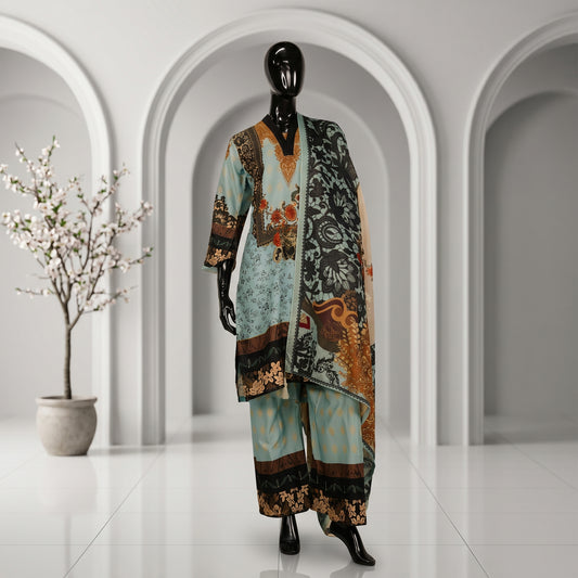 Artistic Printed Three Piece Set | CD-WD6