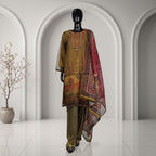Elegant Traditional Printed Three Piece Set | CD-WD27