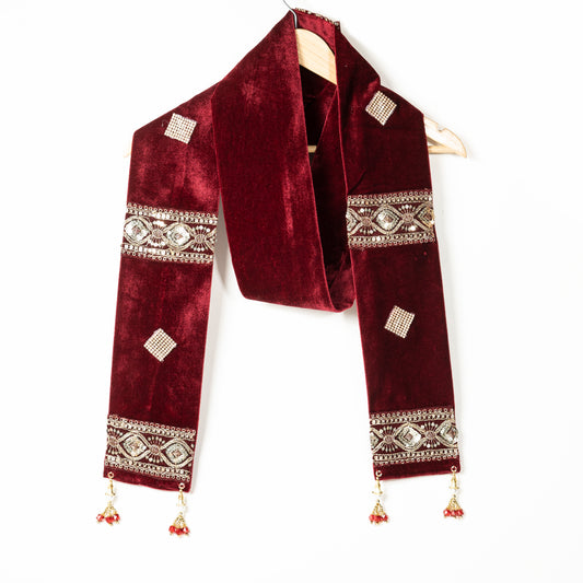 Classic Embroidered Wedding Dupatta for Men | CD-WRD1