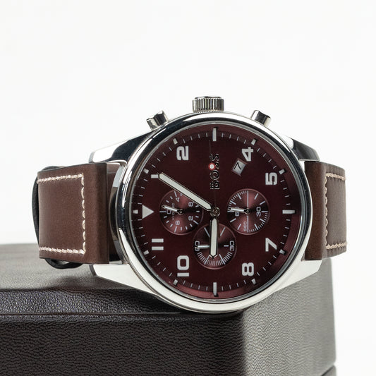 Modern Chronograph Style Leather Strap Wristwatch | CD-MAW6