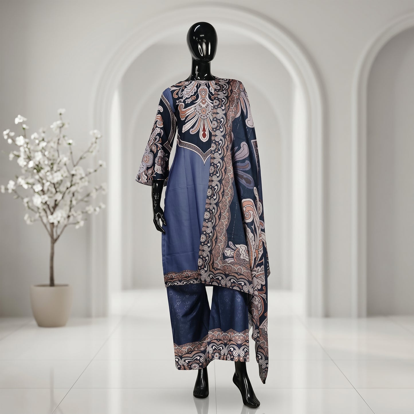 Classic Ornate Print Three Piece Set | CD-WD12