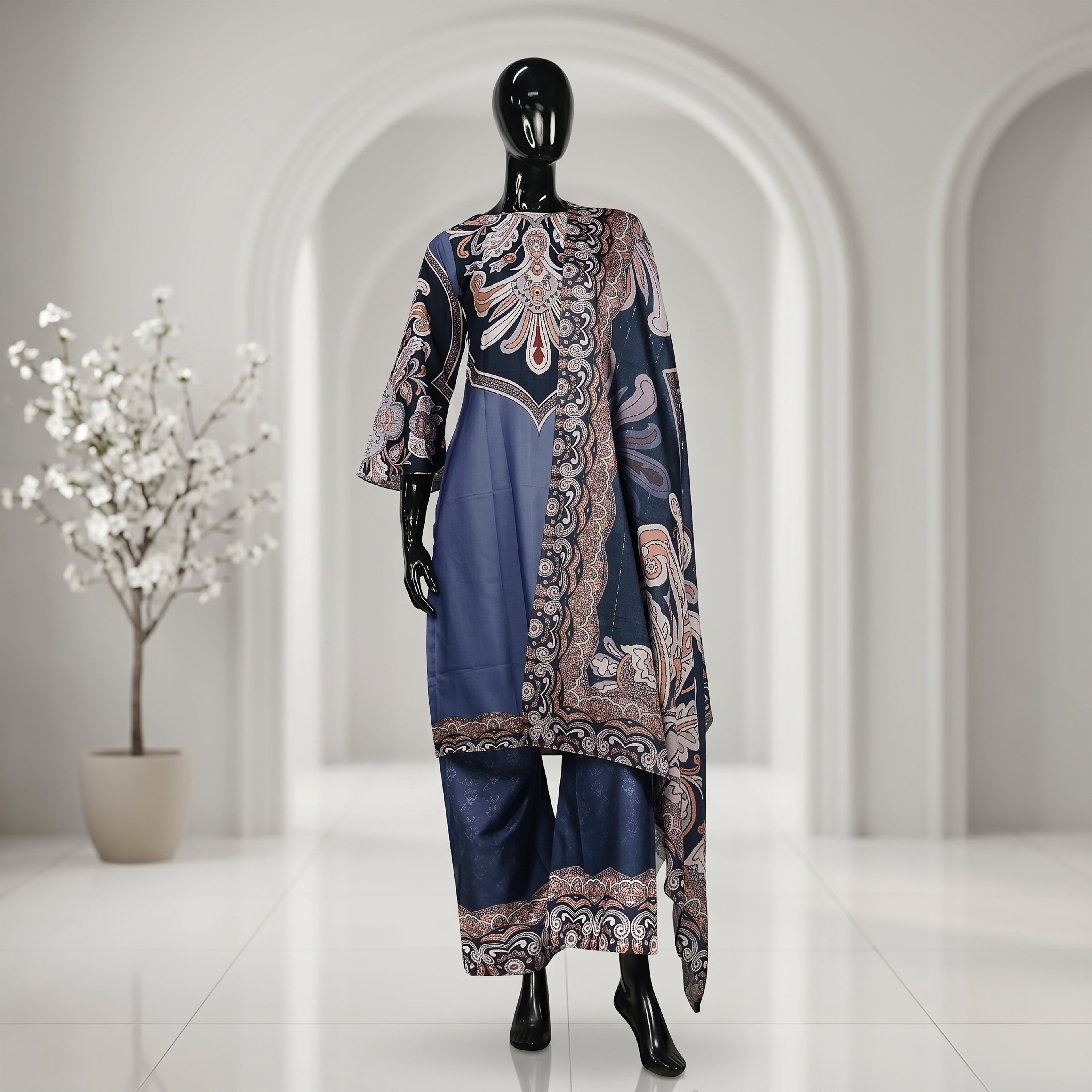 Classic Ornate Print Three Piece Set | CD-WD12