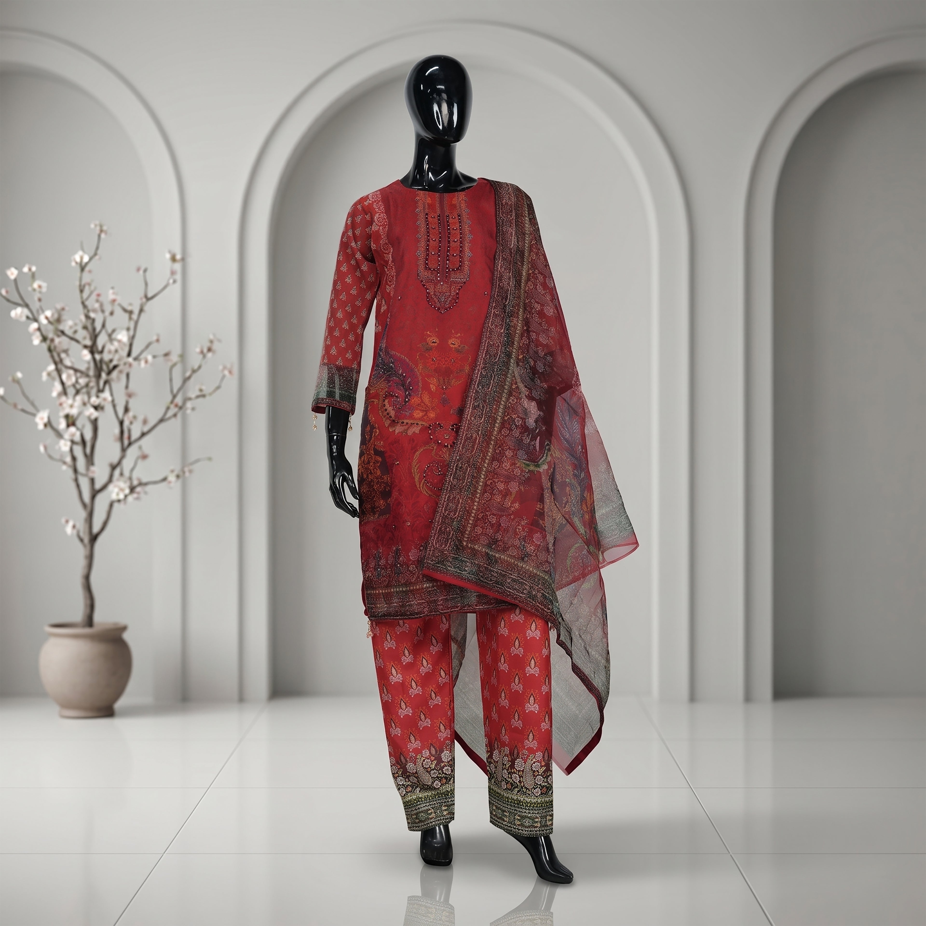 Elegant Vintage Motif Three Piece Set | CD-WD25