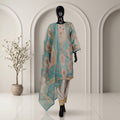 Elegant Festive Embroidered Three Piece Set | CD-WD23