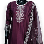 Elegant Embroidered Classic Three Piece Set | CD-WD28