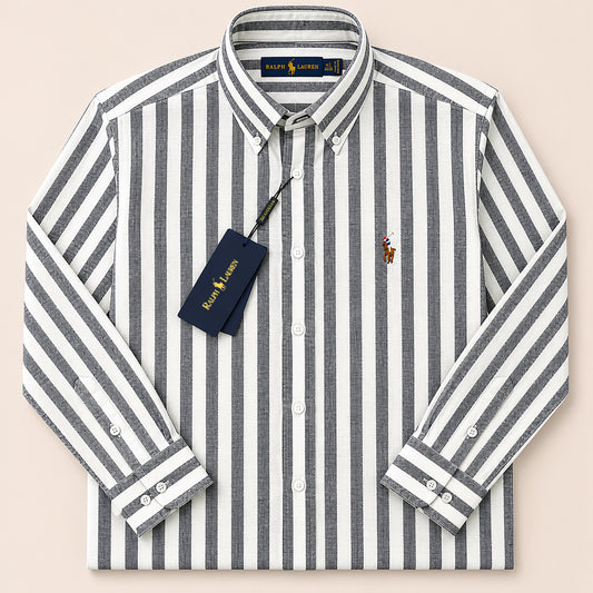 Men’s Executive Stripe Formal Shirt | All-Season Essential| CD-FM43