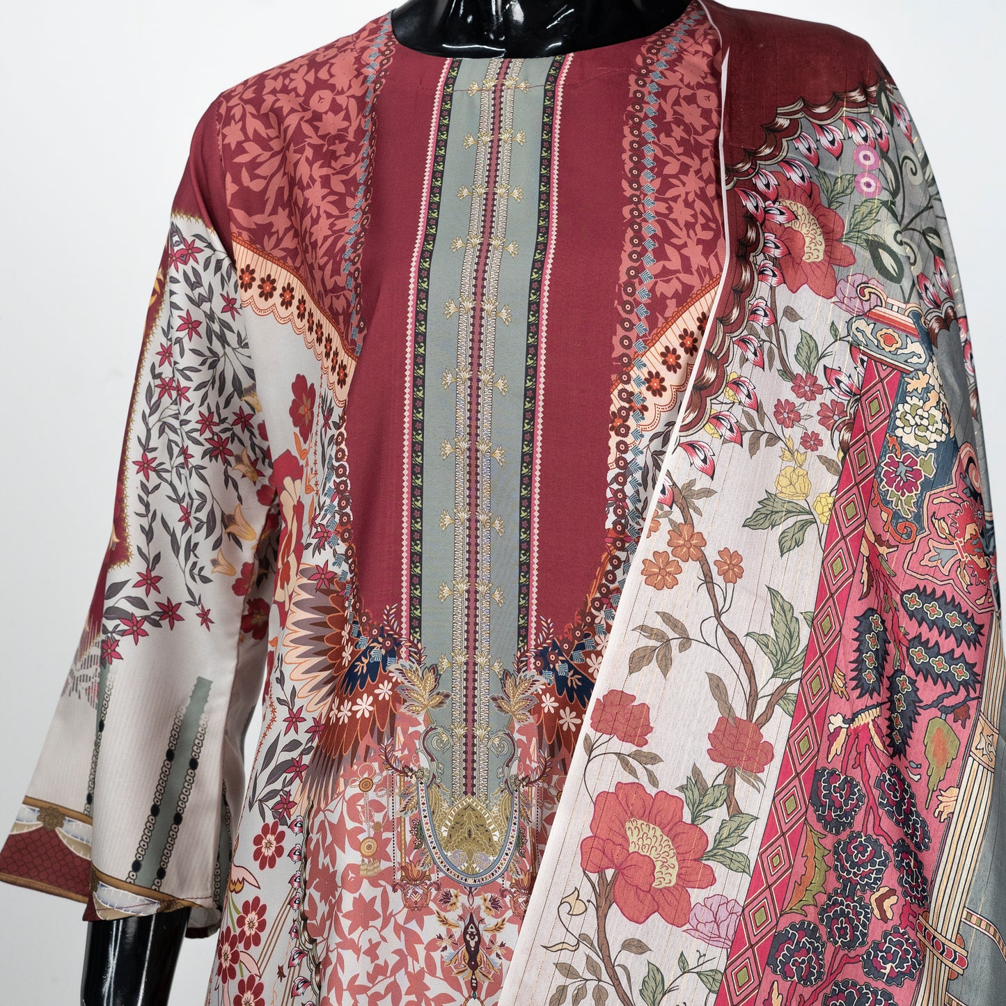 Elegant Floral Fusion Three Piece Set | CD-WD19