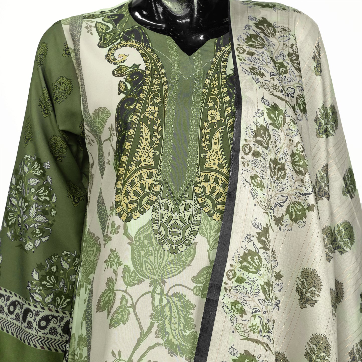 Elegant Heritage Printed Three Piece Set | CD-WD4
