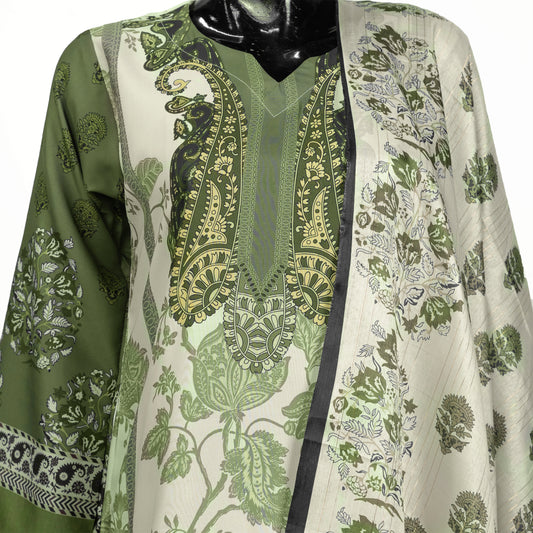 Elegant Heritage Printed Three Piece Set | CD-WD4