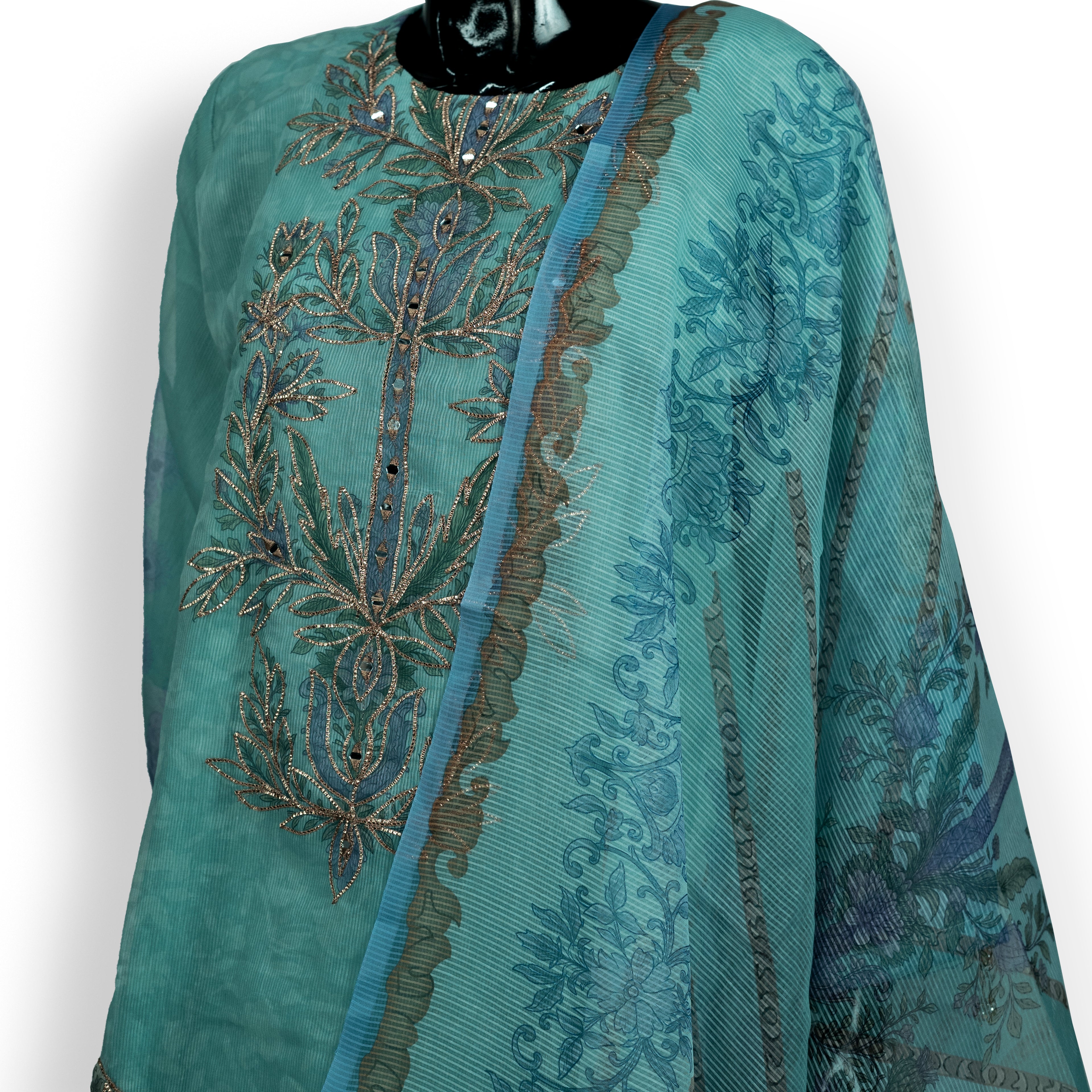 Elegant Embroidered Style Three Piece Set | CD-WD17