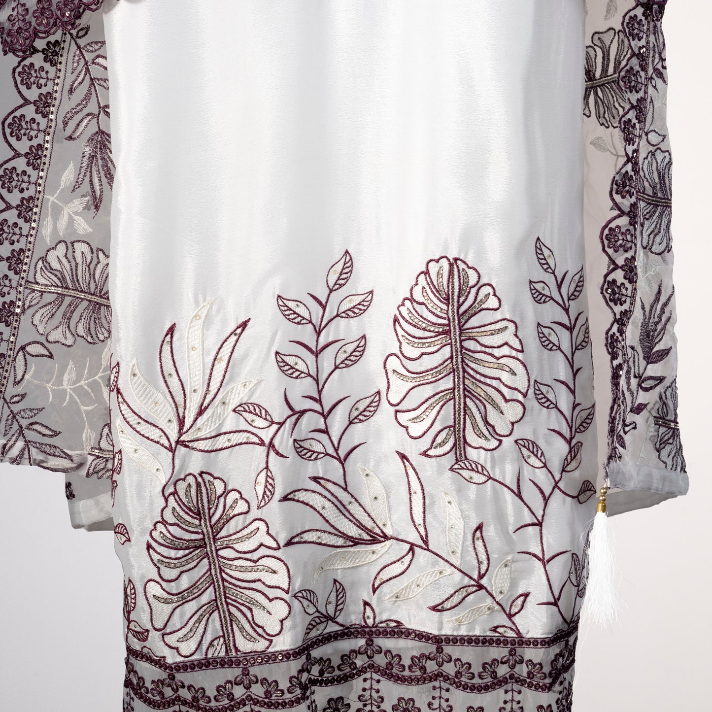 Elegant Embroidered Floral Three Piece Set | CD-WD21