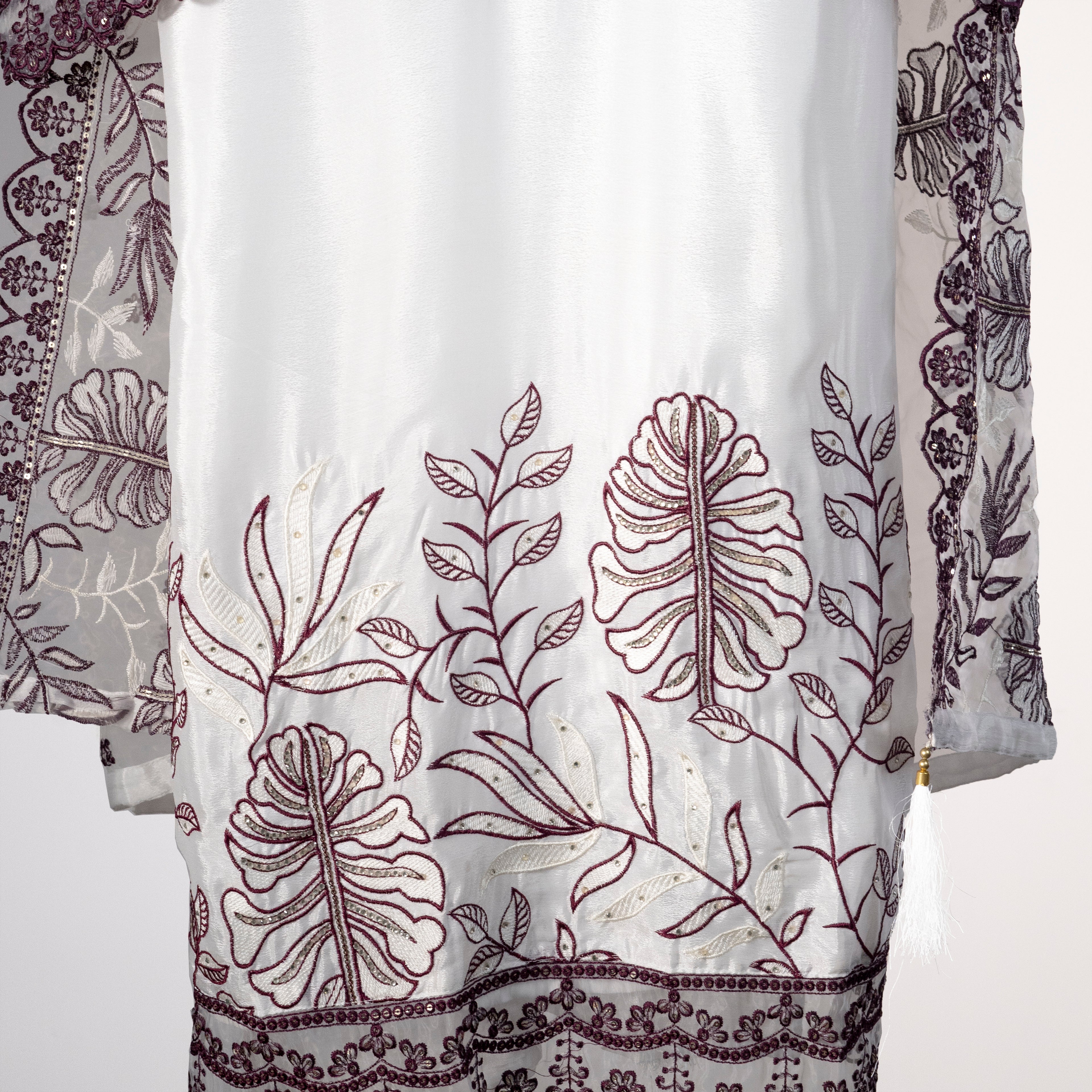 Elegant Embroidered Floral Three Piece Set | CD-WD21