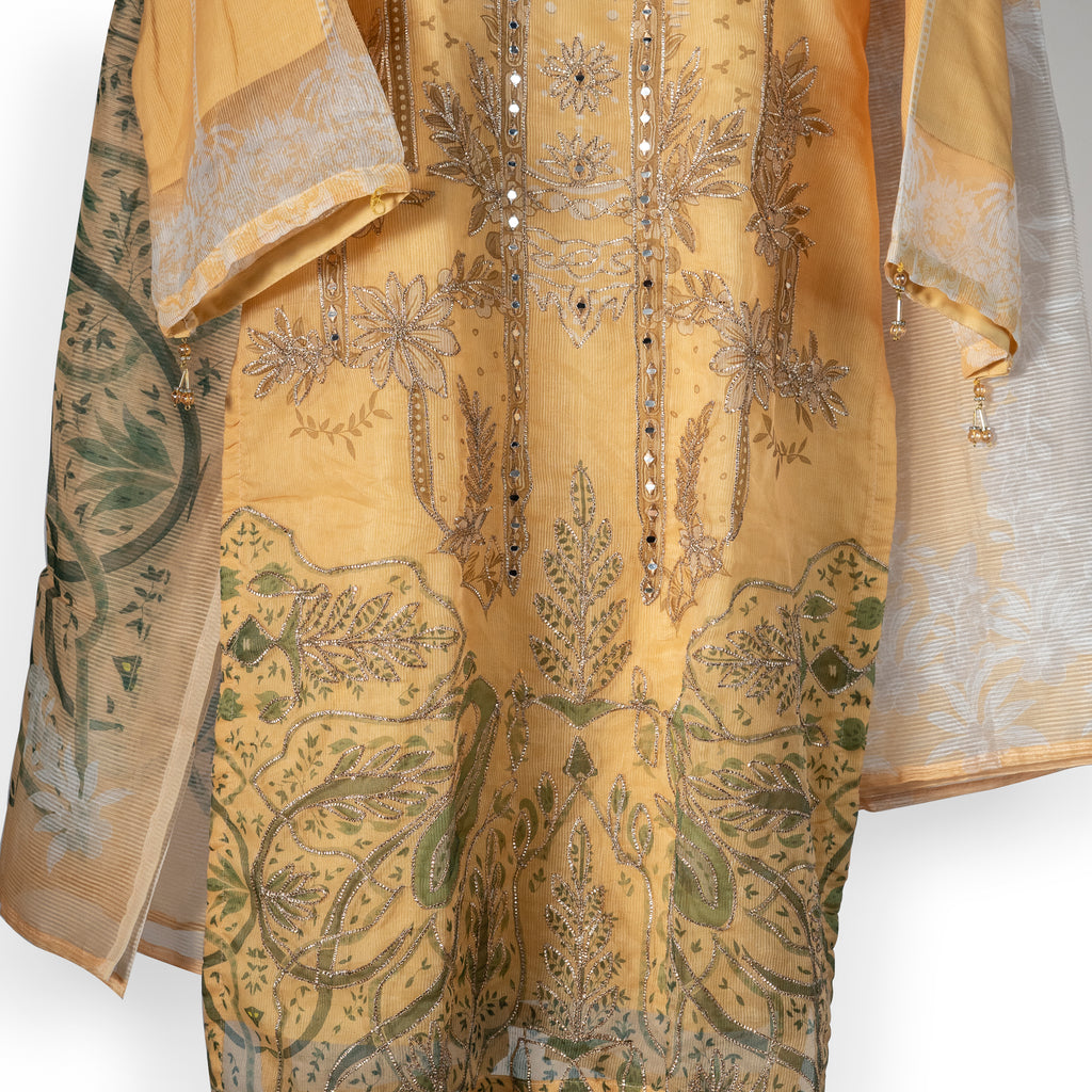 Elegant Embroidered Three Piece Set for Graceful Occasions | CD-WD1
