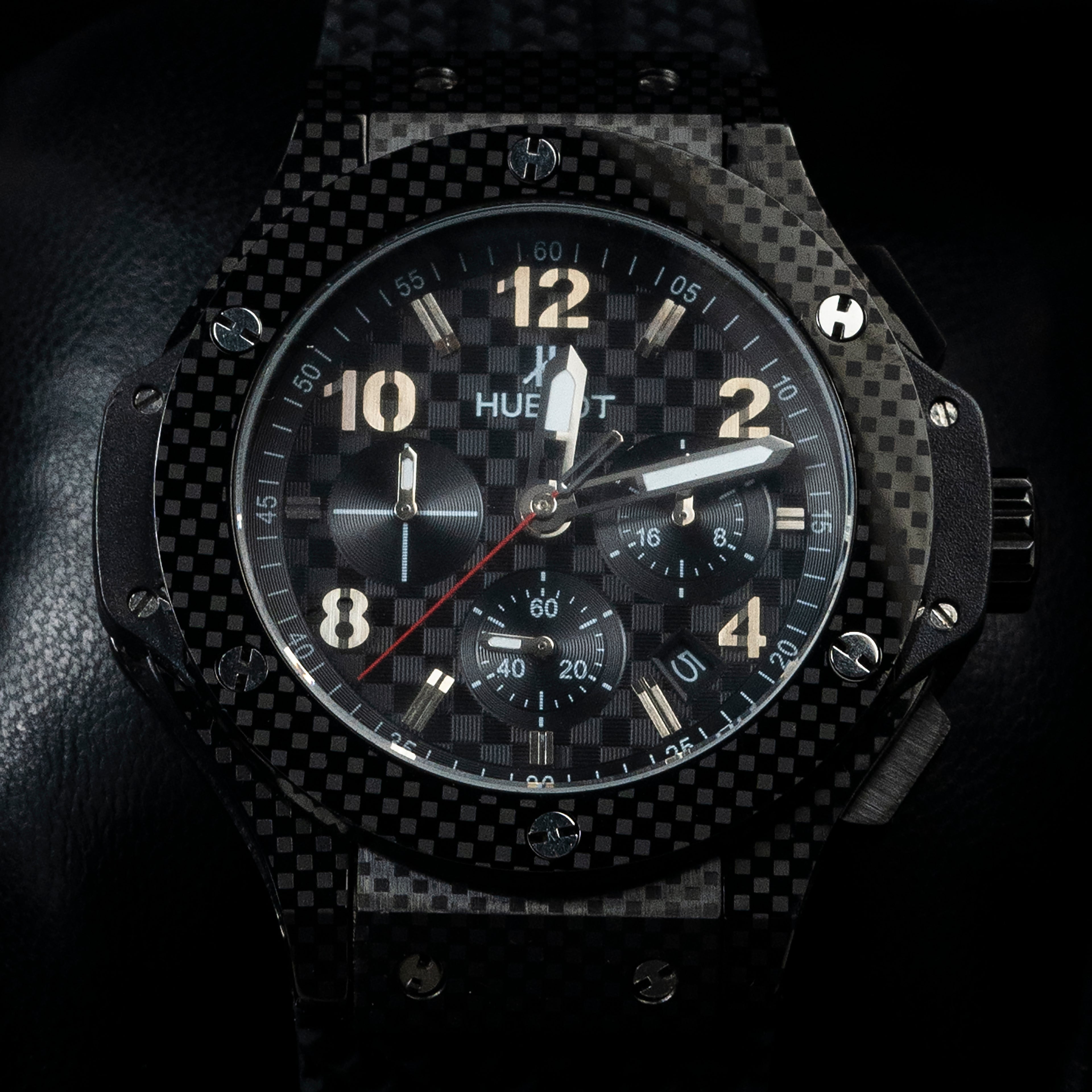 Stealth Carbon Style Chrono Sport Wristwatch  | CD-MAW21