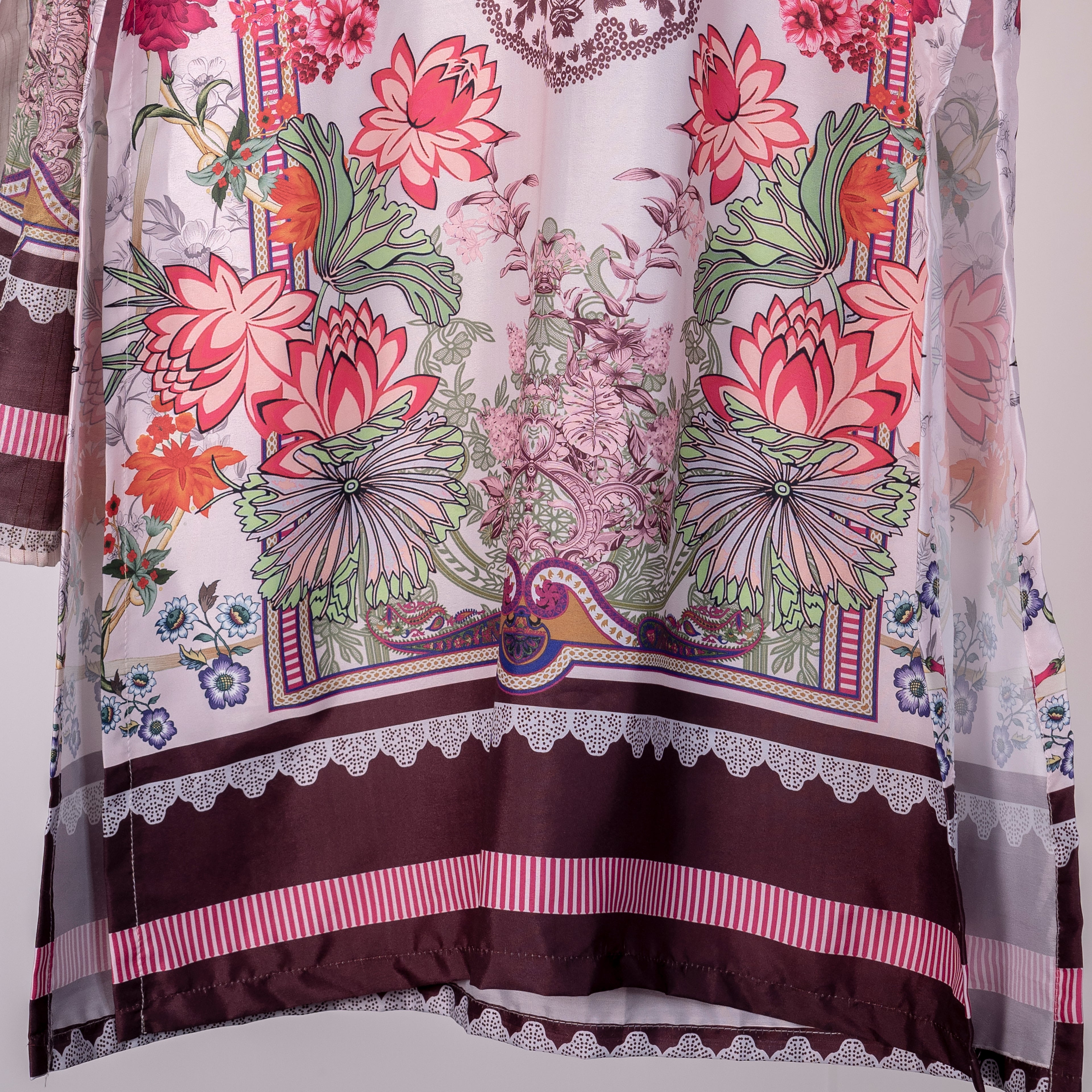 Elegant Floral Printed Three Piece Set | CD-WD8