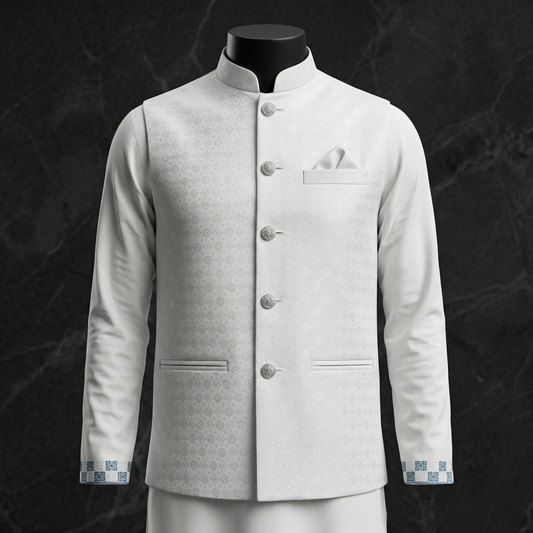 Royal Embroidered Punjabi Waistcoat for Elegant Look | CD-PGT7