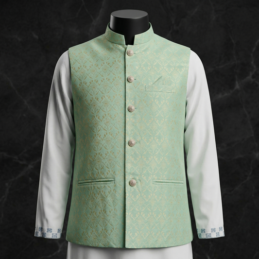 Elegant Embroidered Punjabi Vest Set for Festive & Wedding Wear | CD-PGT8