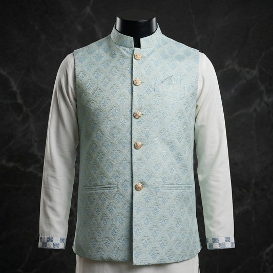 Classic Embroidered Punjabi Vest Set for Premium Festive Style | CD-PGT9