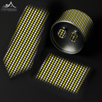Premium Tie, Cufflink & Pocket Square Gift Set – Elegant 15 Design Collection| CD-T2