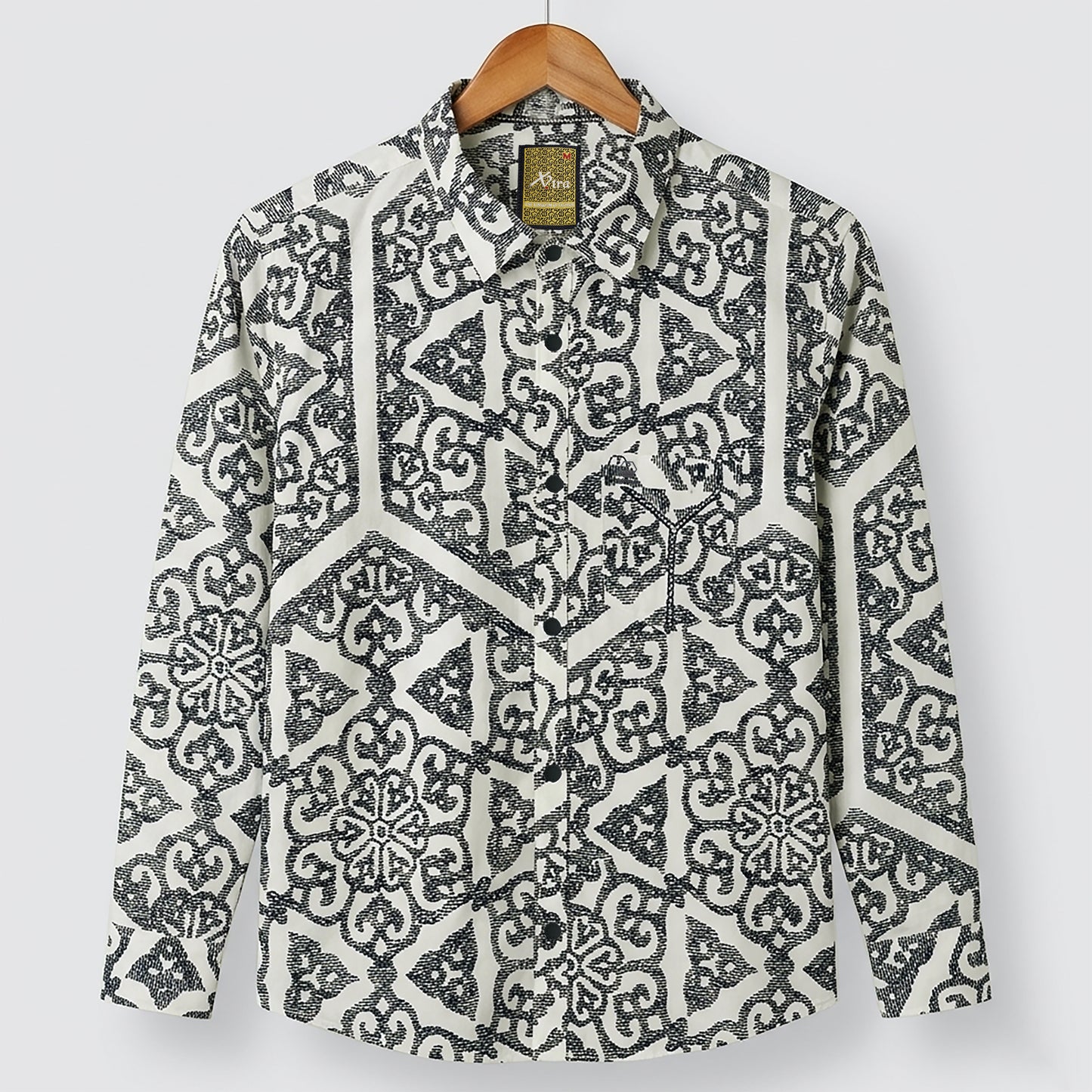 Classic Ornamental Print Casual Shirt | CD-FWS86