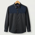 Classic Smart Contrast Panel Casual Shirt  | CD-FWS78