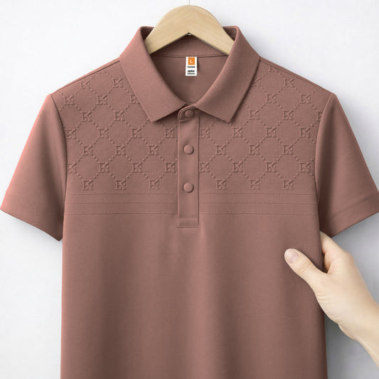 Classic Embossed Design Polo – Smart Casual Everyday Wear | CD- PS10