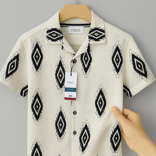 Desert Nomad – Ikat-Inspired Minimalist Shirt| CD-HSC26